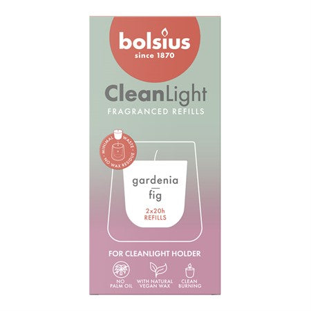 Bolsius Doftljus Refill Gardenia & Fikon 2-Pack