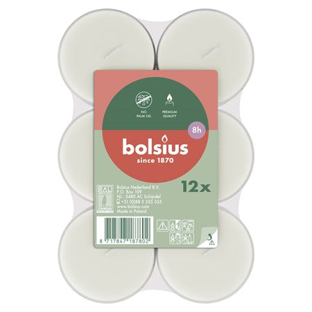 Bolsius Stora Värmeljus Transparent 8h