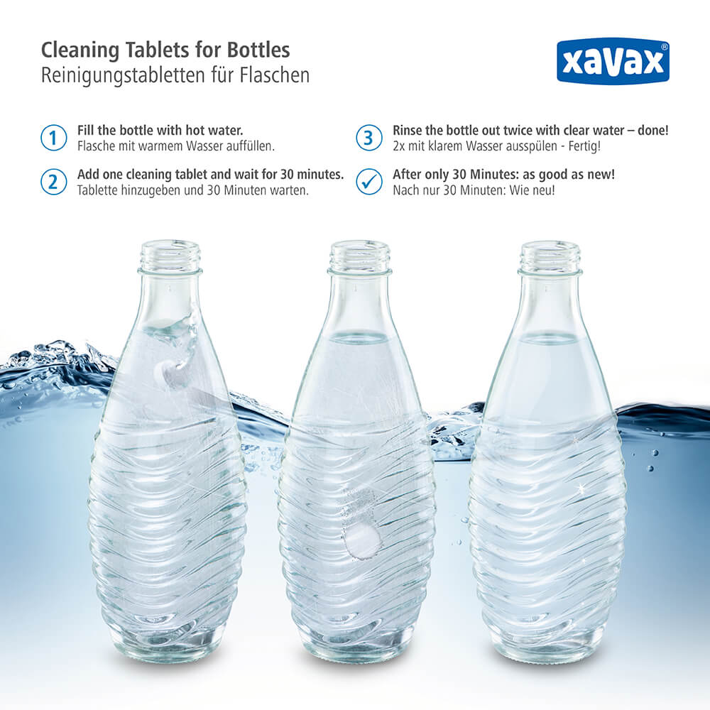 XAVAX Rengöringstabletter för Flaskor 20-pack