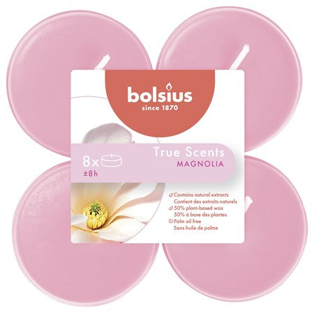 Bolsius Stora Doftvärmeljus Magnolia 8-Pack