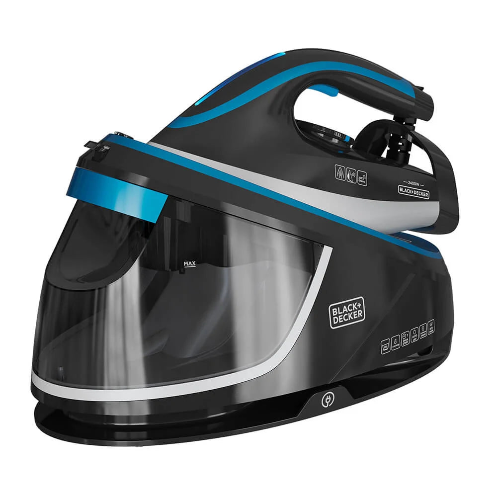 BLACK+DECKER Steam Station 1.5L Black
