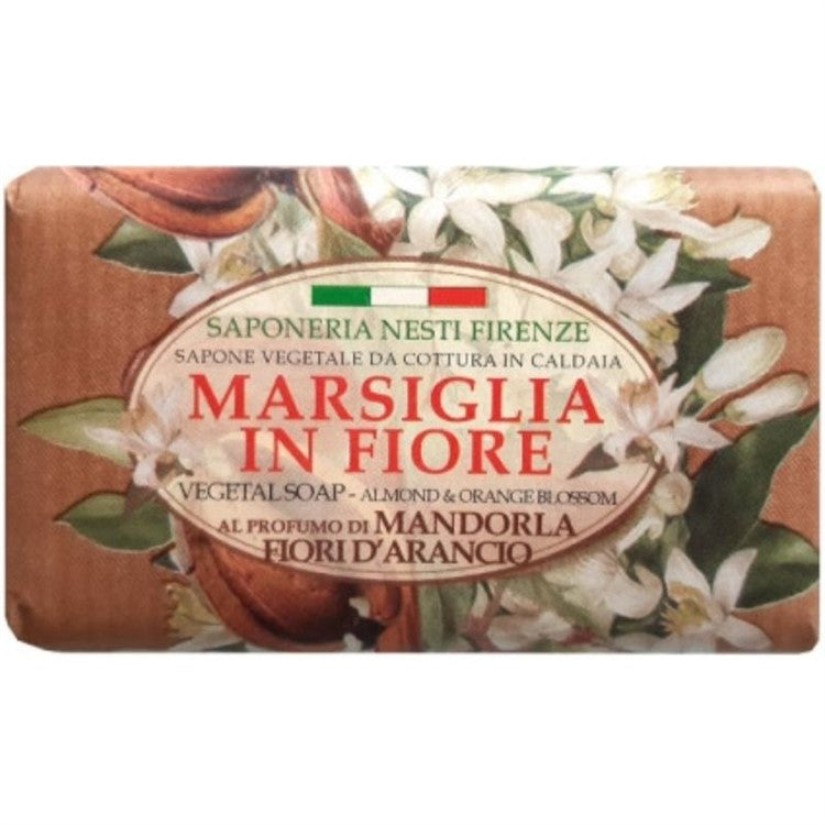 Saponeria Nesti Handtvål Marsiglia in Fiore Almond & Orange Blossom 125g