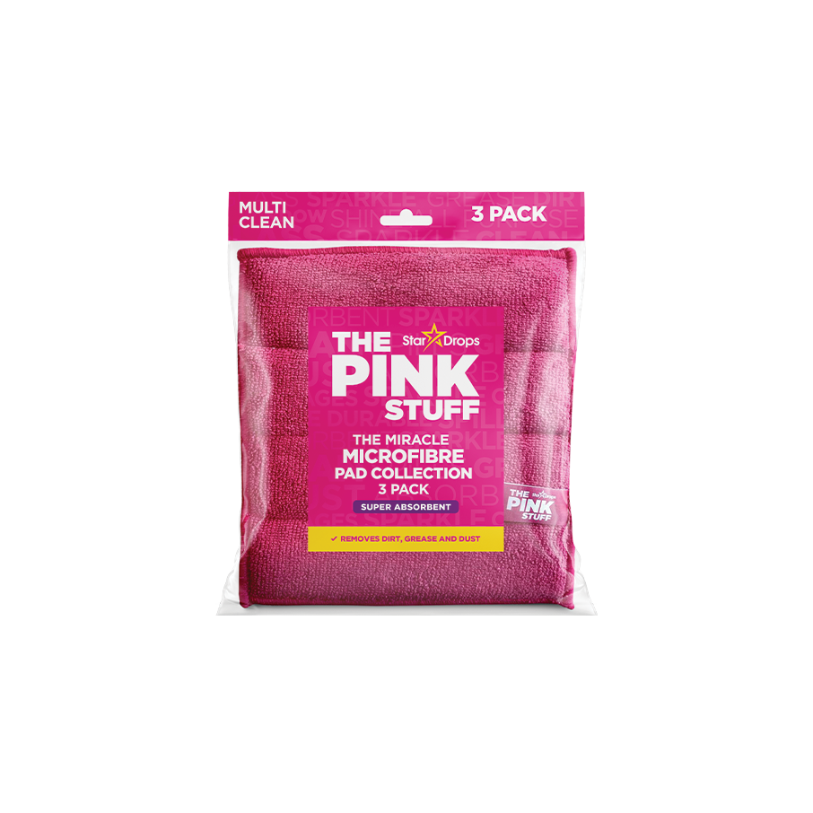 The Pink Stuff Microfibre Pads 3st