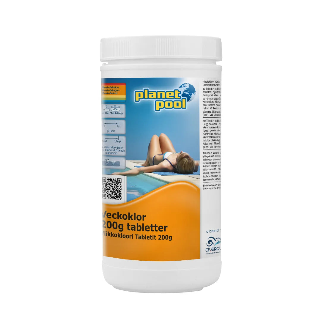 PLANET POOL Veckoklor 200 g tabletter
