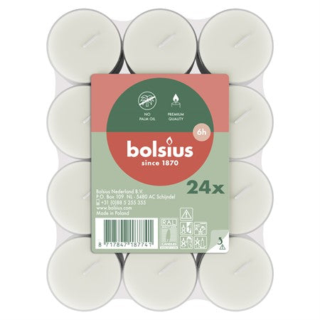 Bolsius Värmeljus Transparent 6h