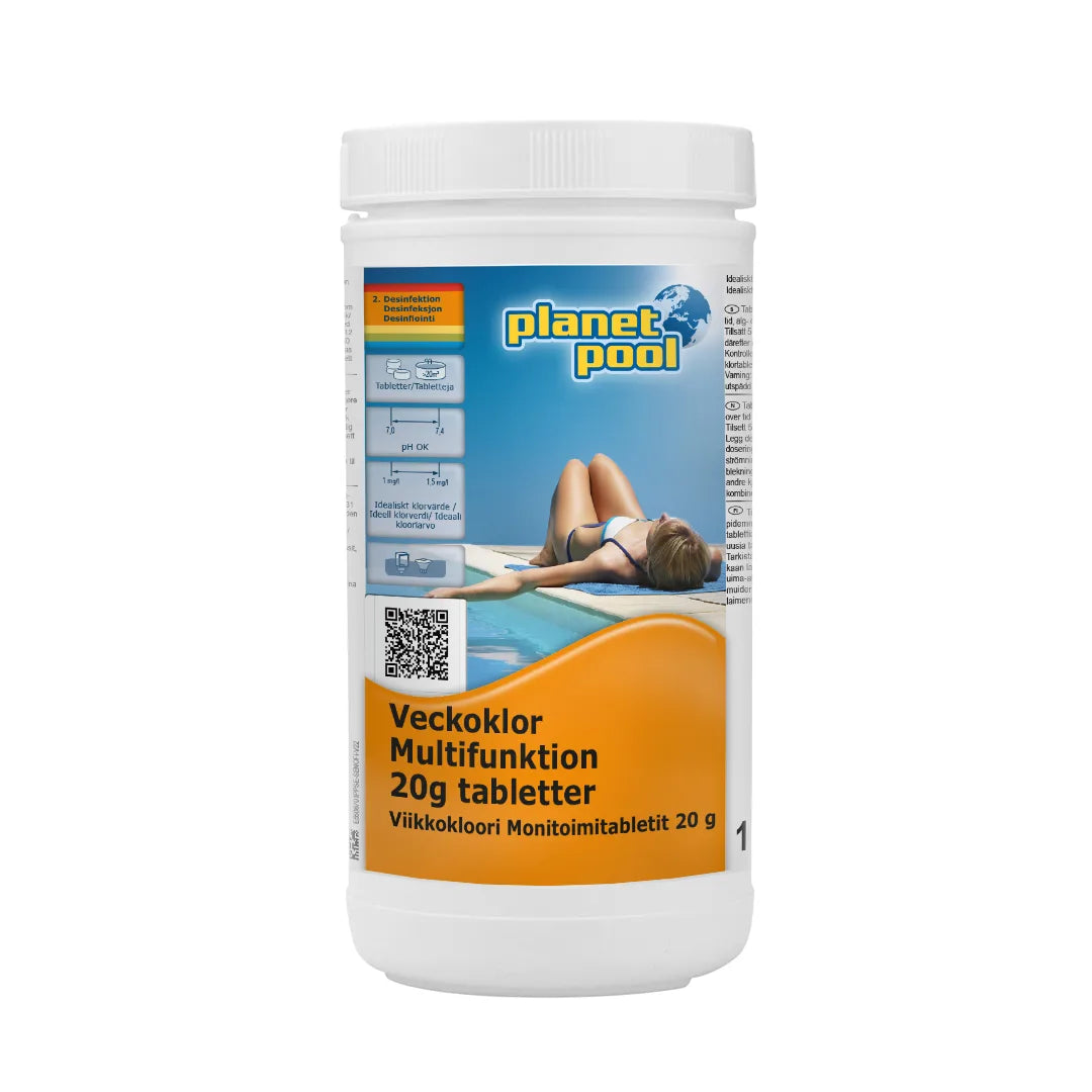 PLANET POOL Veckoklor Multifunktion 20g tabletter 1 kg