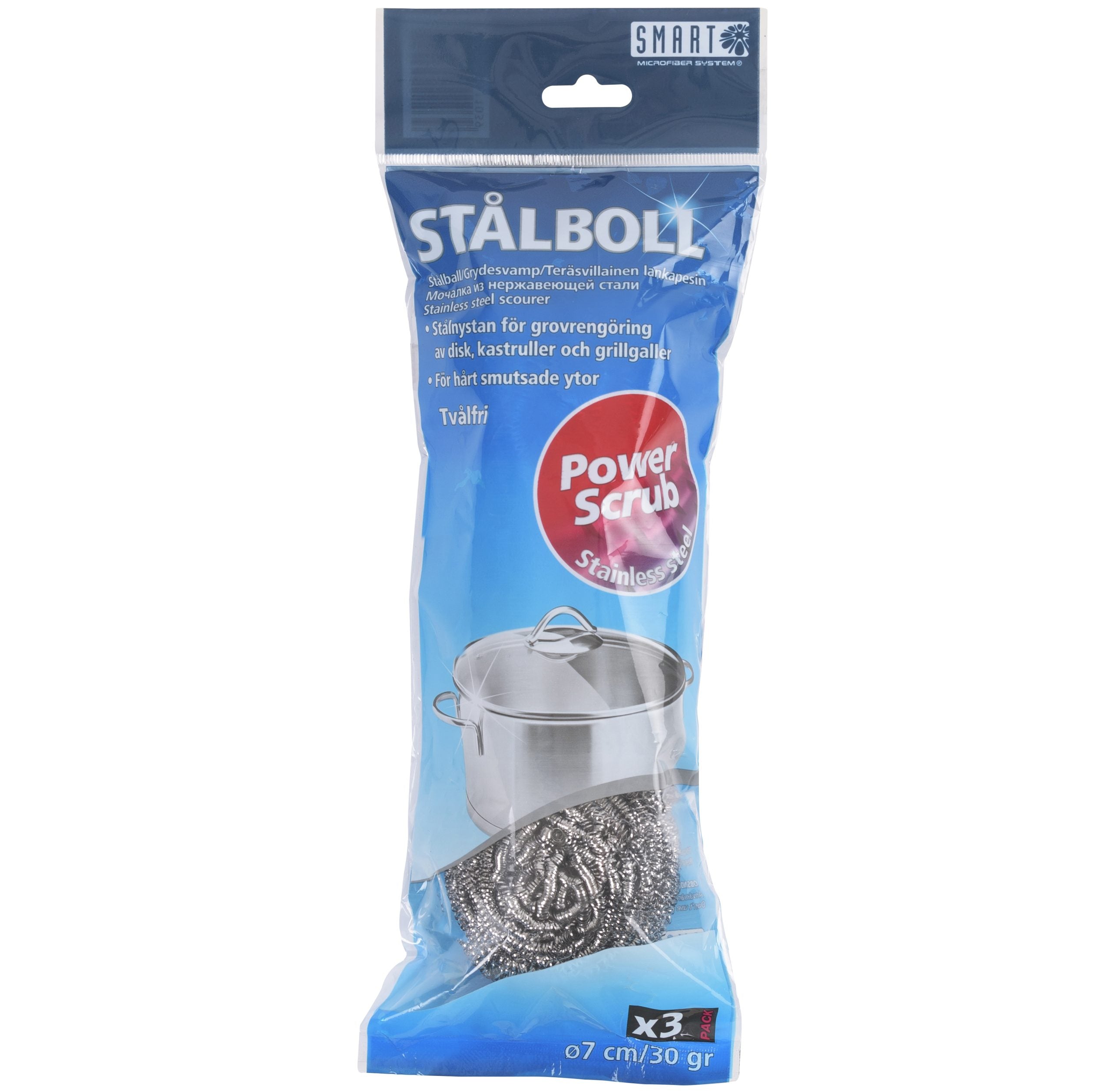 Smart Microfiber Stålboll 3-Pack