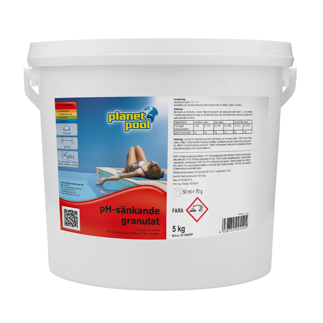 PLANET POOL Sänker pH granulat
