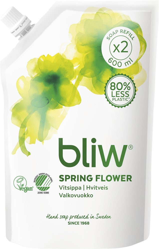 Bliw Flytande Tvål Vitsippa Refill 600 ML