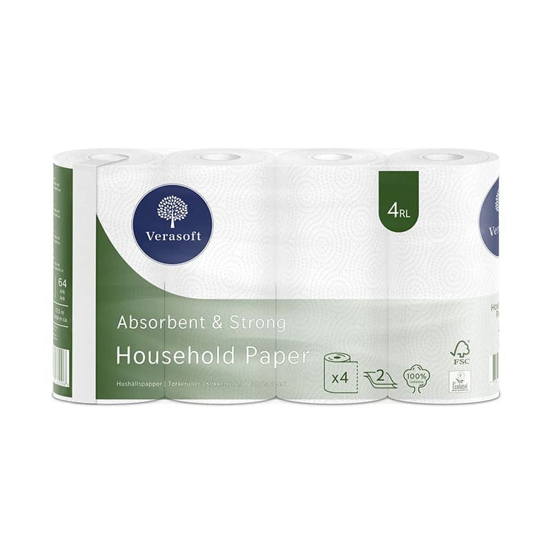 Verasoft Hushållspapper 4-Pack