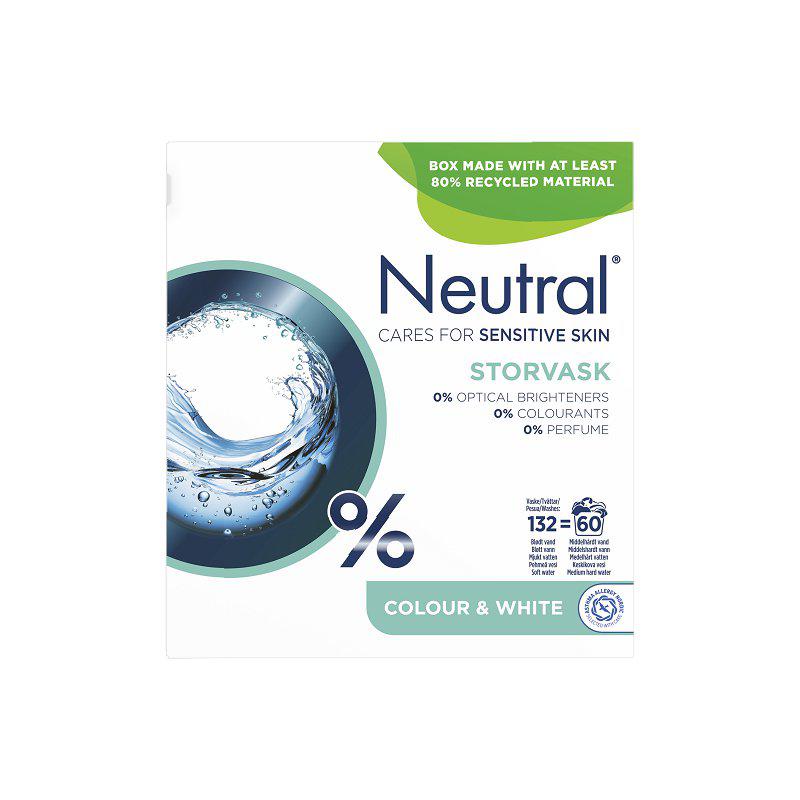 Neutral Tvättmedel Vit & Kulör Parfymfri 4,2 KG