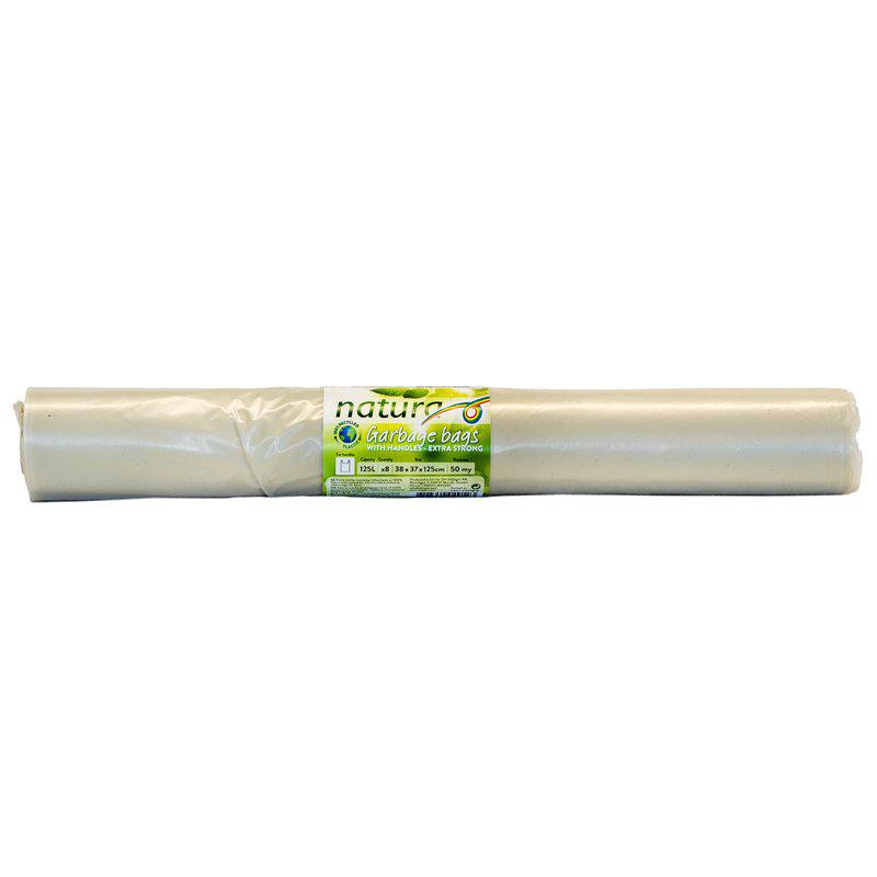 Natura Sopsäck Grov Knyt Transparent 125L 8st