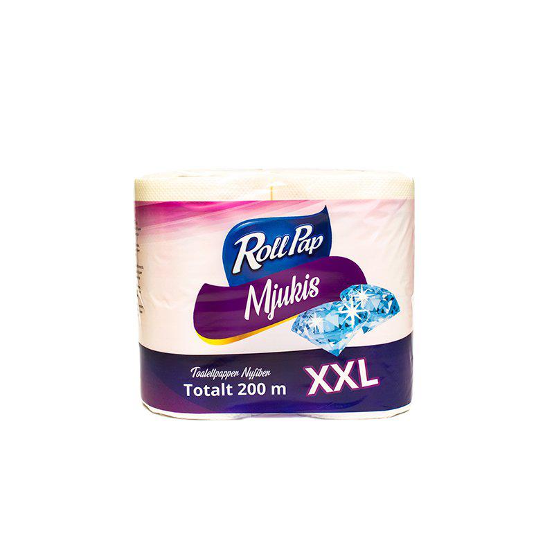 RollPap Mjukis Toalettpapper XXL 200m 4-P