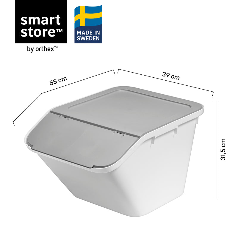 SmartStore™ Förvaringslåda ved vikbart lock 37 L