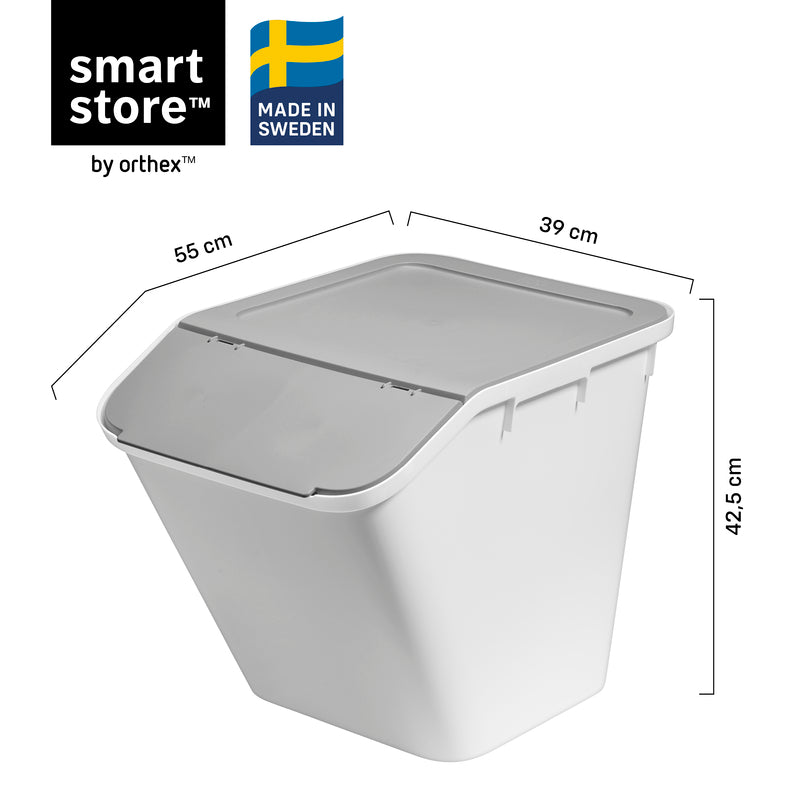 SmartStore™ Förvaringslåda med vikbart lock 51 L
