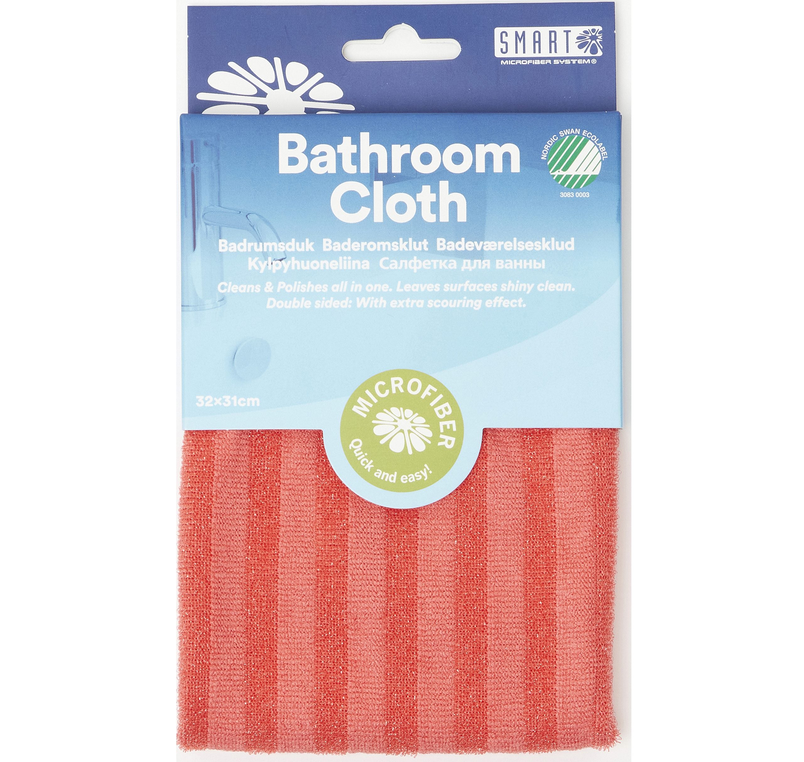 Smart Microfiber Badrumsduk med scrubbeffekt