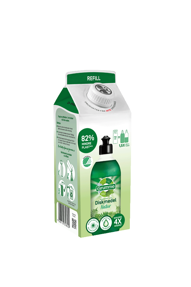 Grumme Diskmedel Natur Refill 750ml