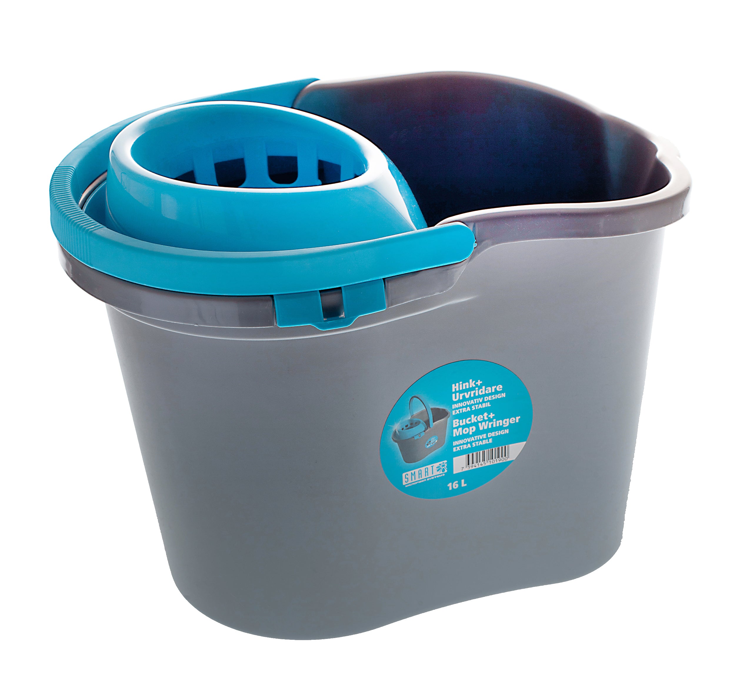 Smart Microfiber Hink med urvridare 16 liter