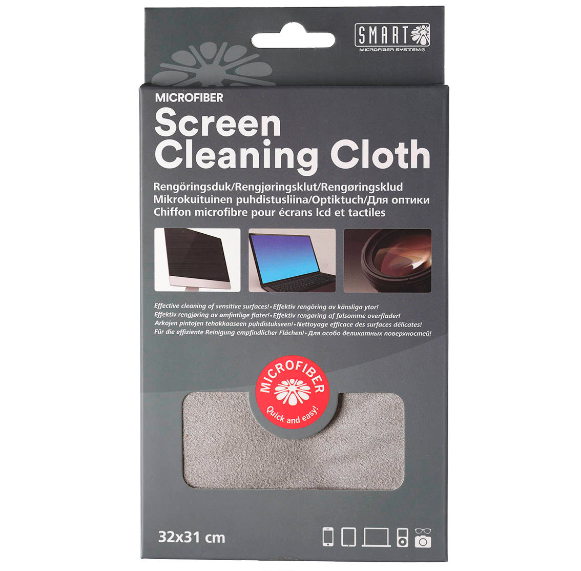 Smart Microfiber - Rengöringsduk för skärm