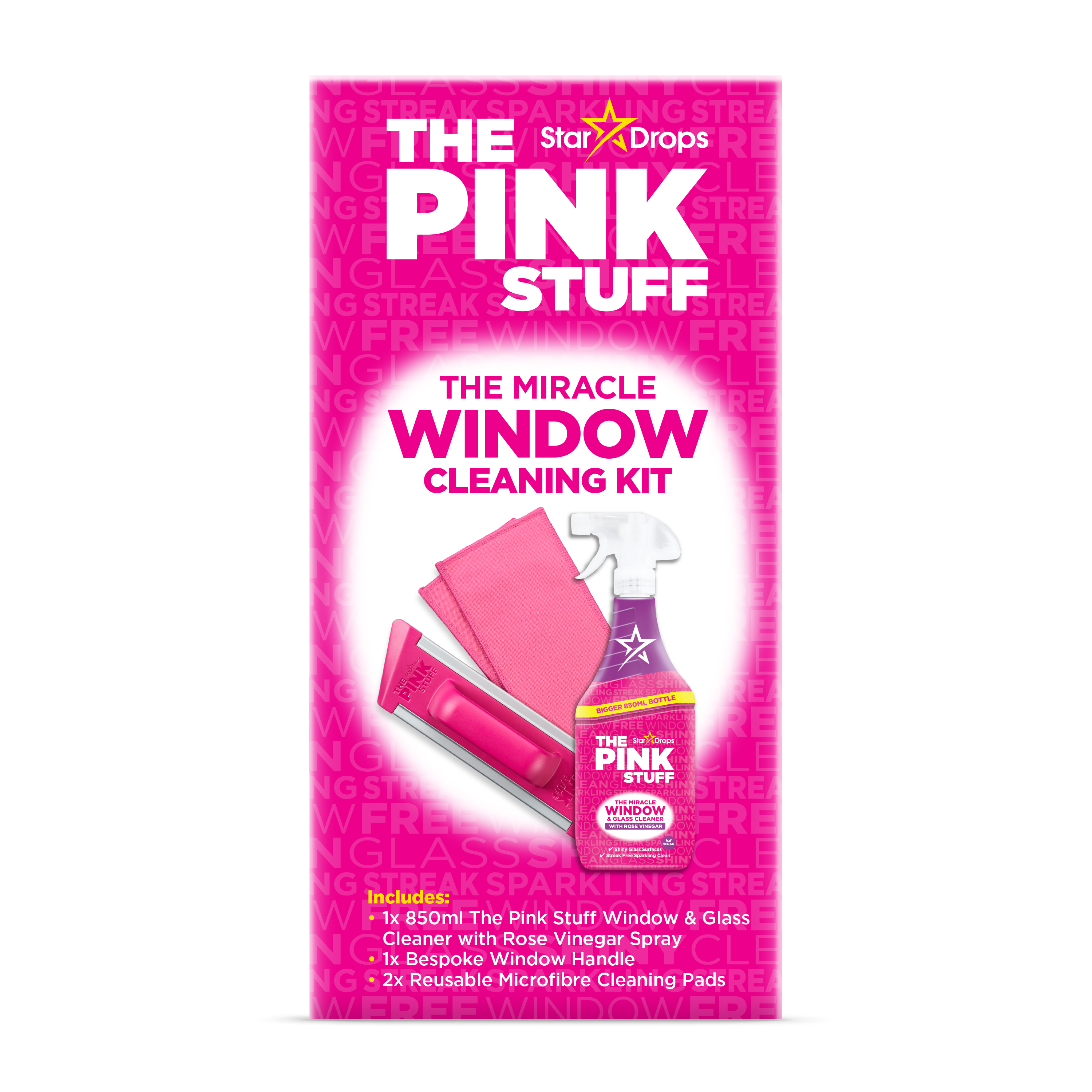 The Pink Stuff Window Cleaning Kit