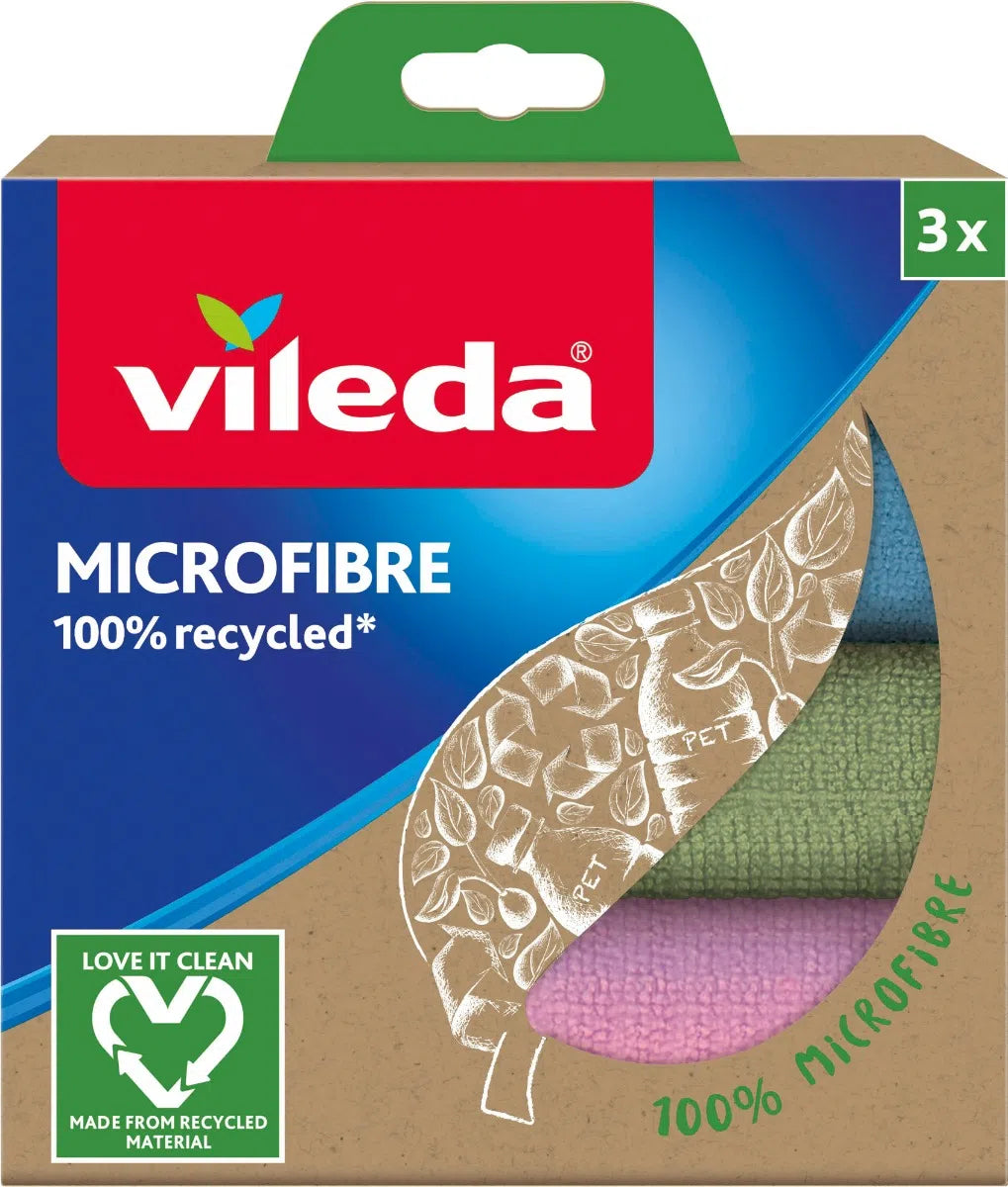 Vileda Mikrofiberduk 100% Recycled 3-Pack
