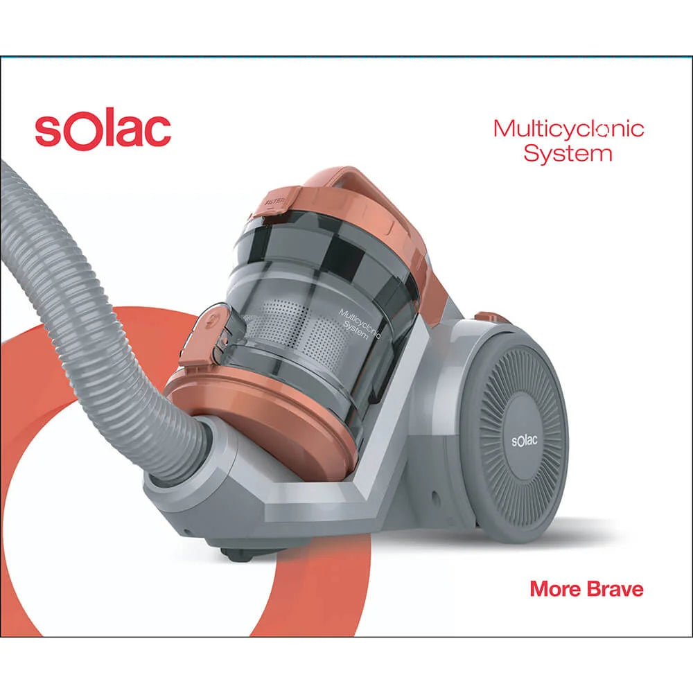 SOLAC  Påslös Dammsugare More Brave 800W