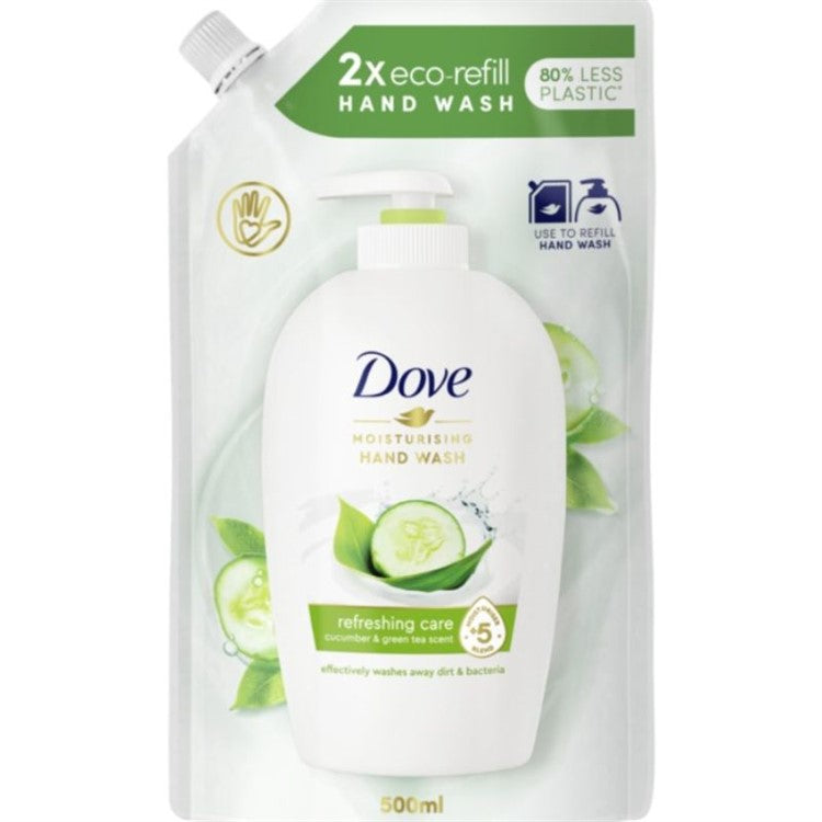 Dove Flytande Tvål Cucumber & Green Tea Refill 500 ML