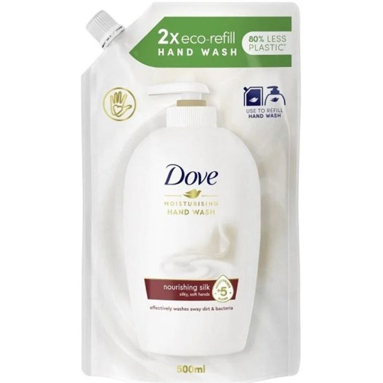 Dove Flytande Tvål Nourishing Silk Refill 500 ML