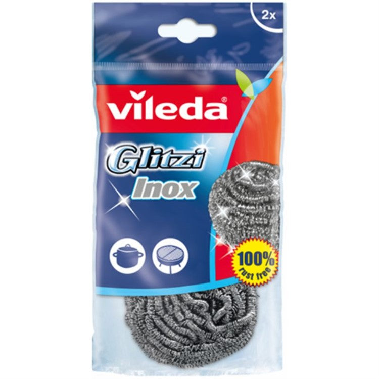 Vileda Glitzi Inox Stålbollar 2-Pack