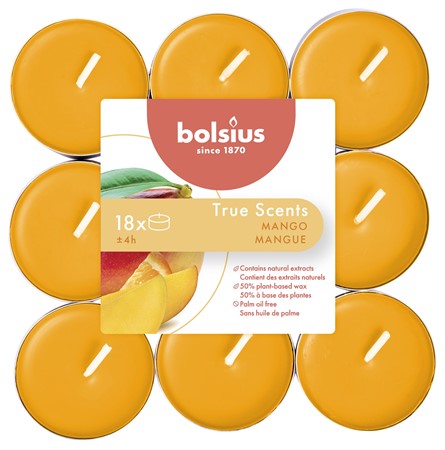 Bolsius Små Doftvärmeljus Mango 18-Pack