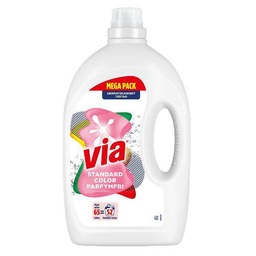 Via Tvättmedel Color Sensitive Flytande 2600 ML
