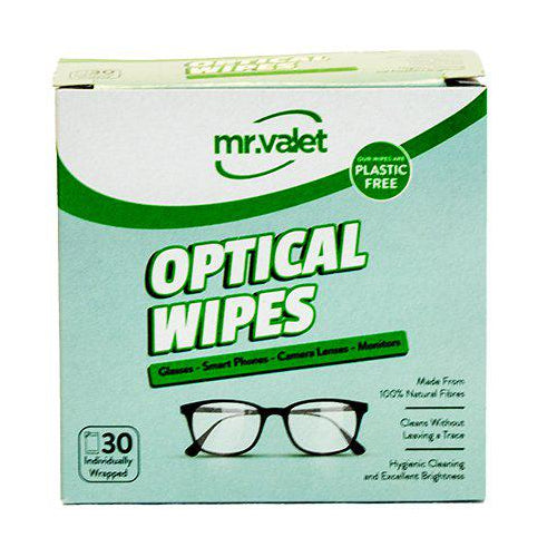 Mr Valet Optical Wipes 30st