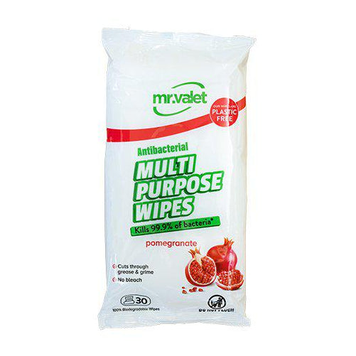 Mr Valet Multipurpose Wipes Granatäpple 30st