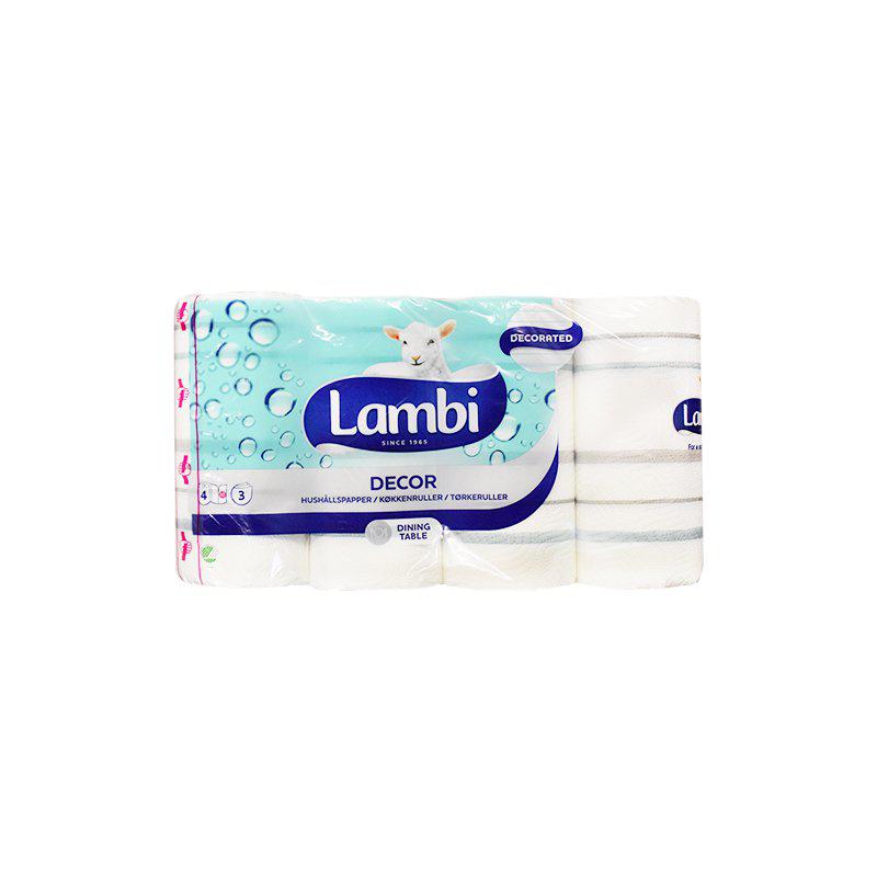 Lambi Hushållspapper Decor 4-P