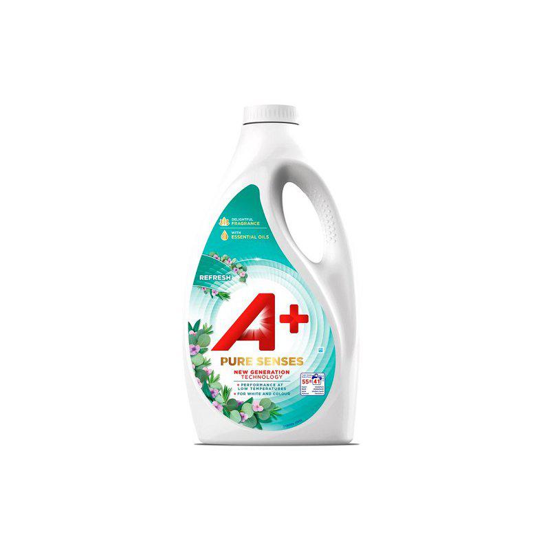 A+ Tvättmedel Flytande Pure Senses Refresh 2475 ML