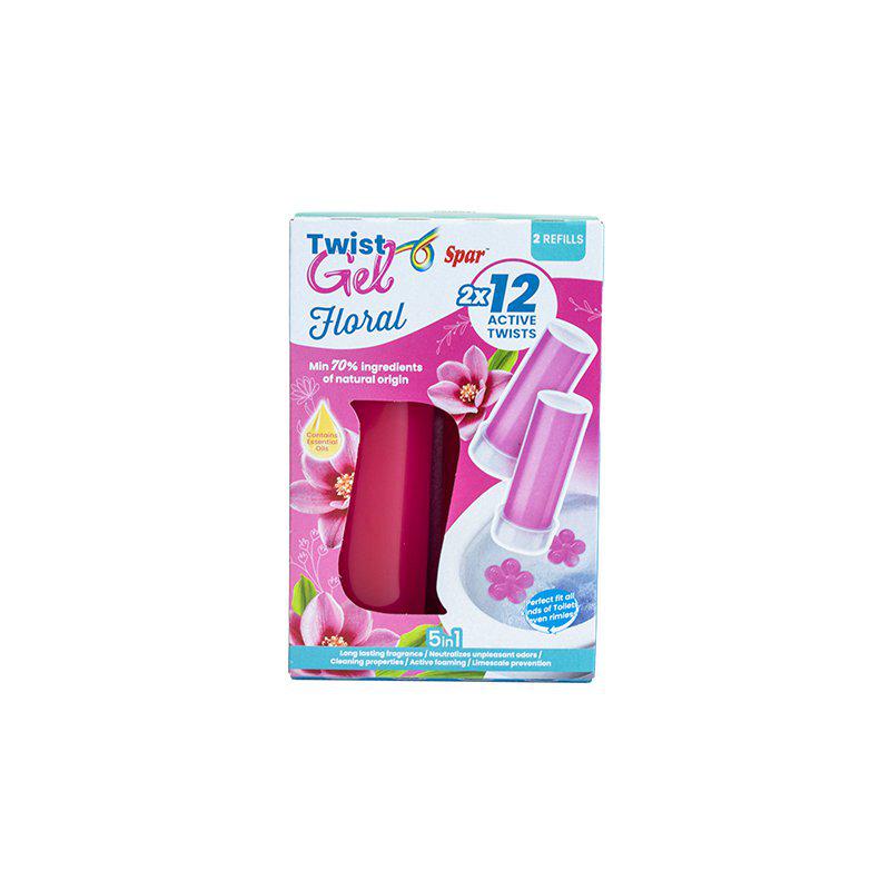 Spar WC-Twistgel Floral Refill 2-Pack 75 ML
