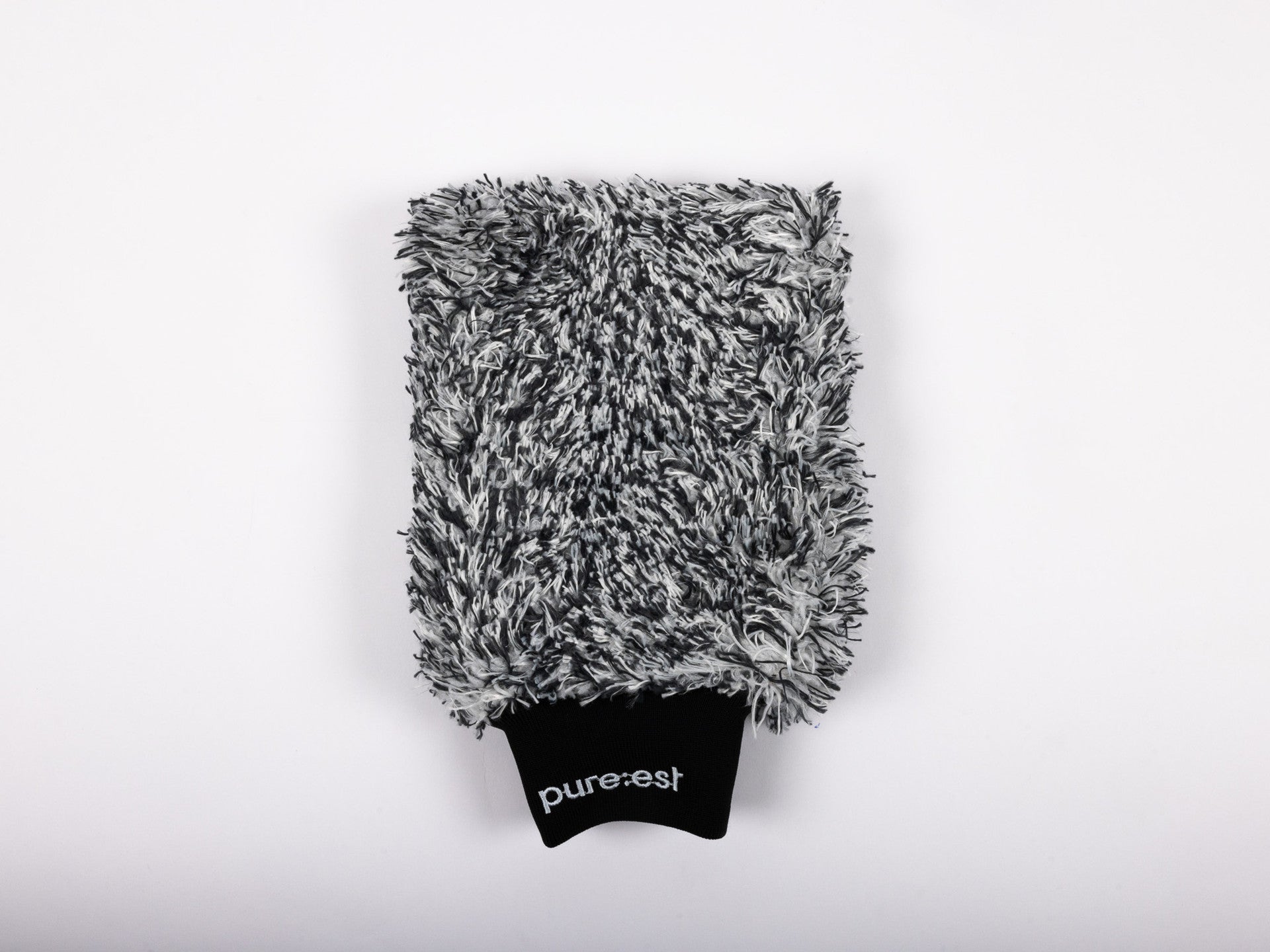 Pureest Tvätthandske mikrofiber - Svart/Vit