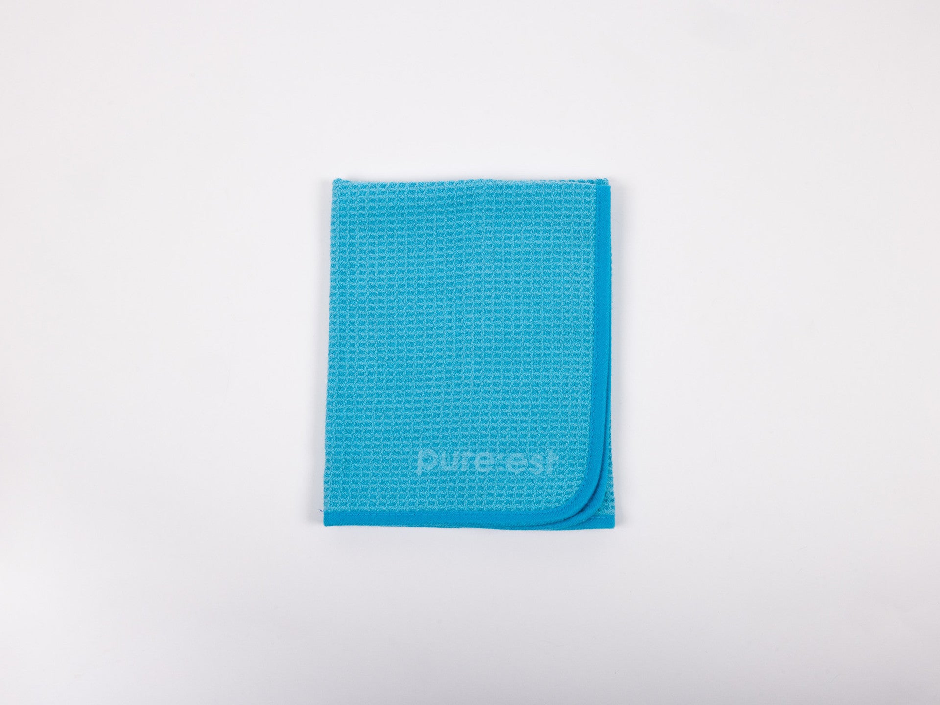Pureest Waffle Weave glasputsduk - Ljusblå
