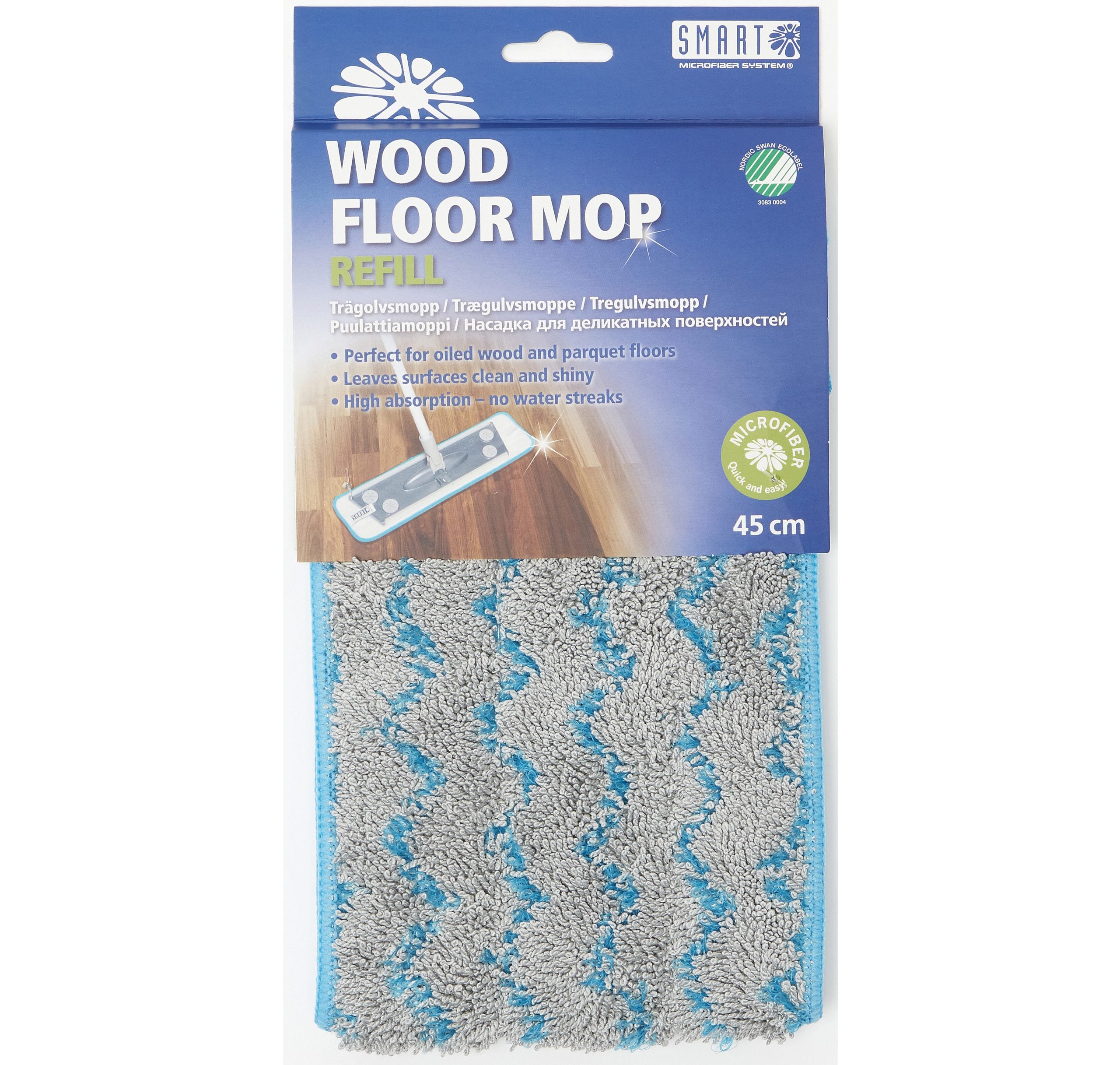 Smart Microfiber - Trägolvsmopp refill