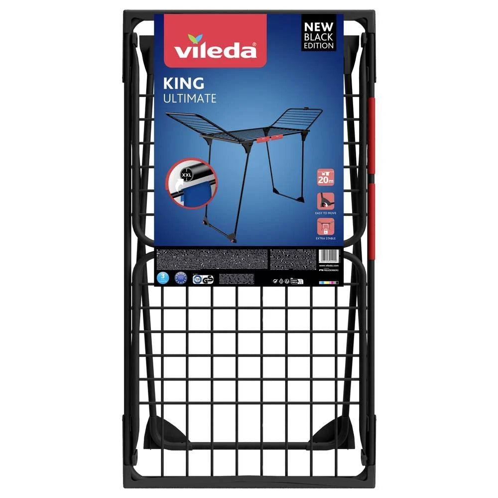 Vileda Torkställning King Ultimate Black Edition