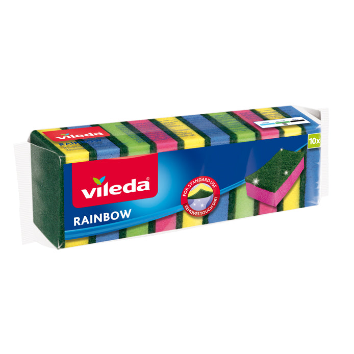 Vileda Rainbow Skrubbsvamp 10-p