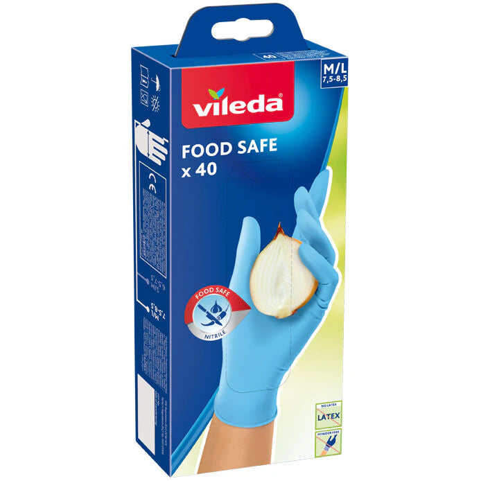 Vileda Food Safe M/L 40 Pack