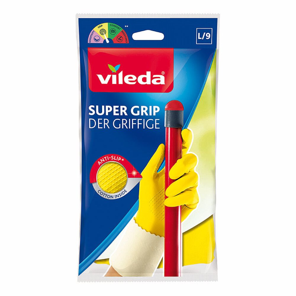 Vileda Supergrip – gummihandskar med grepp