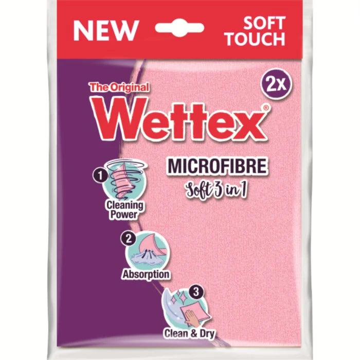 Vileda Wettex Microfiber Soft 3in1 2-Pack